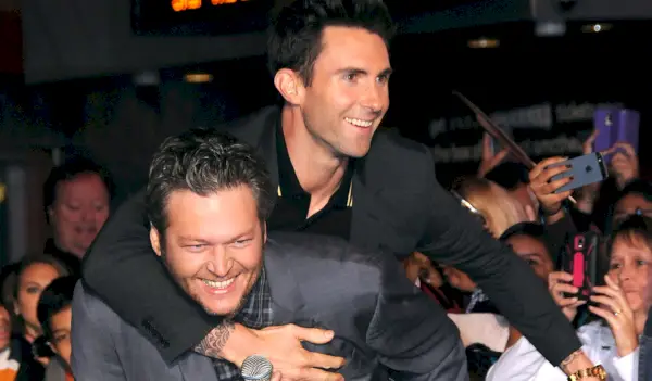 Blake Shelton, Adam Levine på The Voice