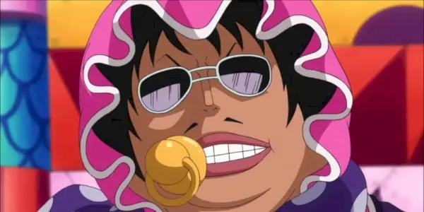 Il senor Pink vestito da bambino.