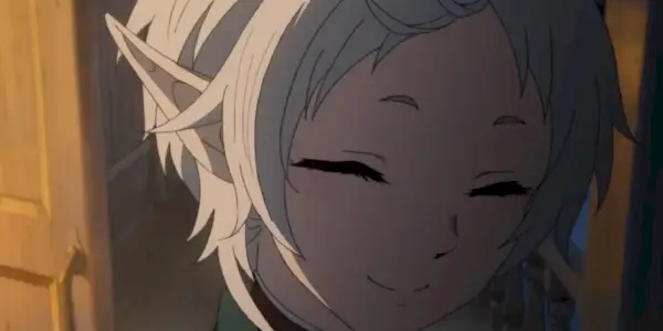 Sylphiette z Mushoku Tensei sa usmieva