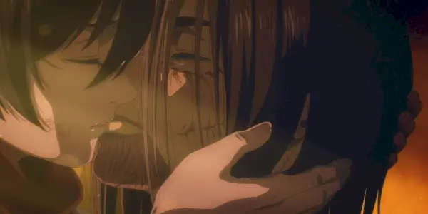 Mikasa całuje Erena