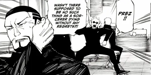 Gojo sagt Yaga in Kapitel 236 von Jujutsu Kaisen, dass er es nicht bereut