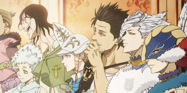 de forskjellige kapteinene som står sammen i Black Clover