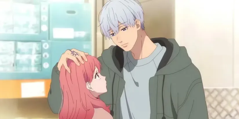 10 Anime Romances That Put Hollywood to Shame 남주인공이 여주인공의 머리에 살며시 손을 얹는 친밀한 로맨스의 순간을 그린 <애정의 표시>의 주인공들.