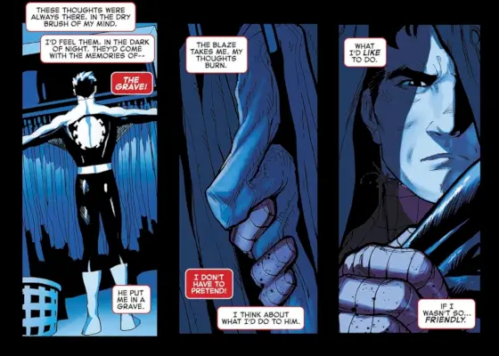 Spider-Man attrape son costume noir