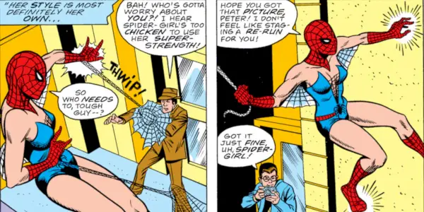 Betty bliver Spider-Girl i en hvad hvis tegneserie