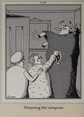 Far Side, thwarting the vampcow