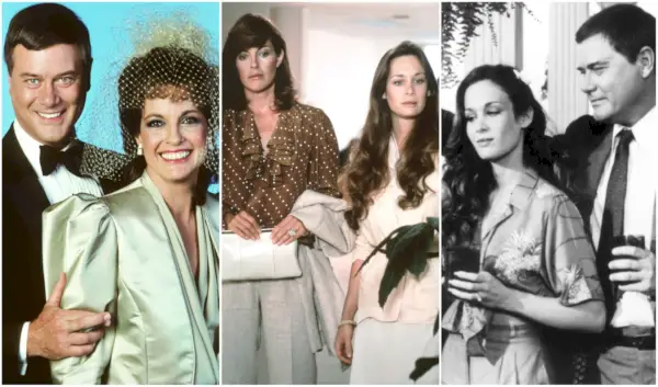 JR com Sue Ellen e Kristen Dallas