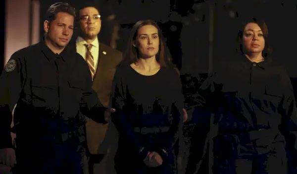 Elizabeth Keen (Megan Boone) in custodia in The Blacklist