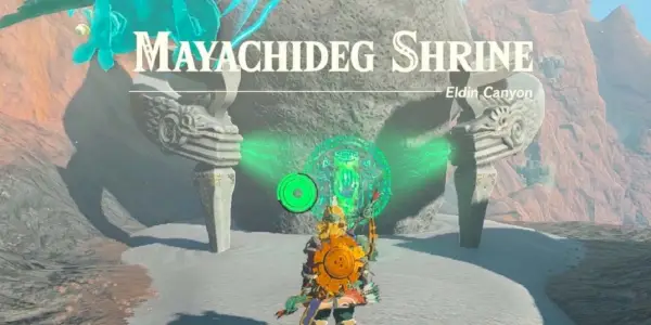 Entrada al Santuario Mayachideg en Lágrimas del Reino.