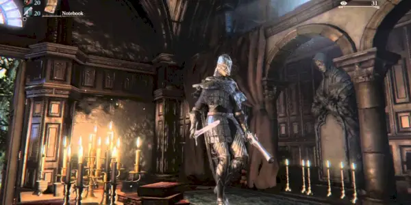 Zbroja Cainhursta w Bloodborne.