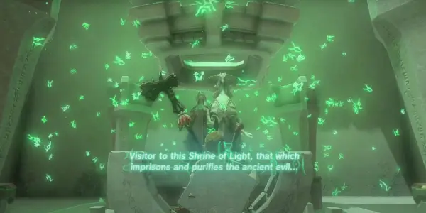 Zelda: Tears of the Kingdom End of Shrine Altar at Mayaumekis Shrine