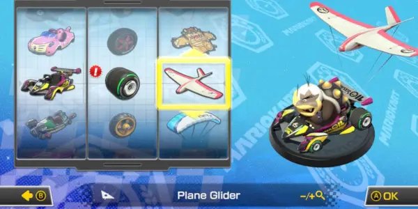 Mario Kart Morton Circuit Spezielle Kart-Slick-Reifen und Flugzeuggleiter