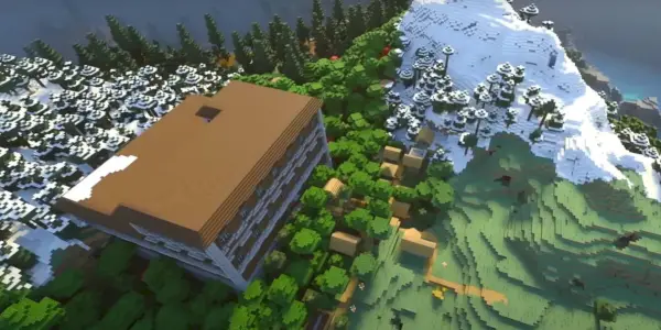 Minecraft Mansion and Village aus 1,20 Bedrock World Seed