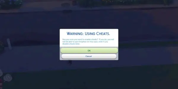 Upozornenie na cheaty pre The Sims 4