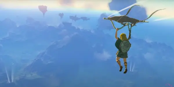 Propojte paragliding přes Hyrule v The Legend of Zelda: Tears of the Kingdom,