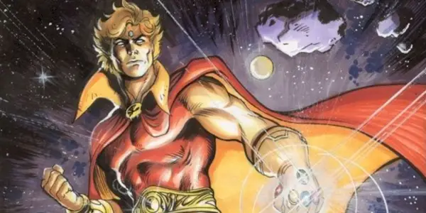 Adam Warlock com a Manopla do Infinito