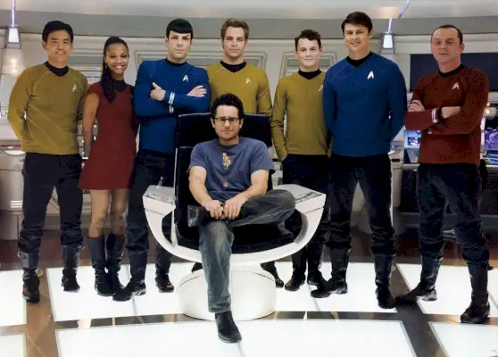 director jj abrams y el elenco de star trek