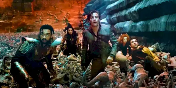 Hovedgruppe af eventyrere i filmen Dungeons and Dragons Honor Among Thieves