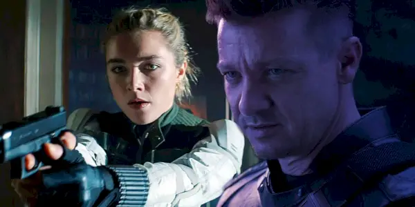 Yelena Belova a Clint Barton jako Hawkeye