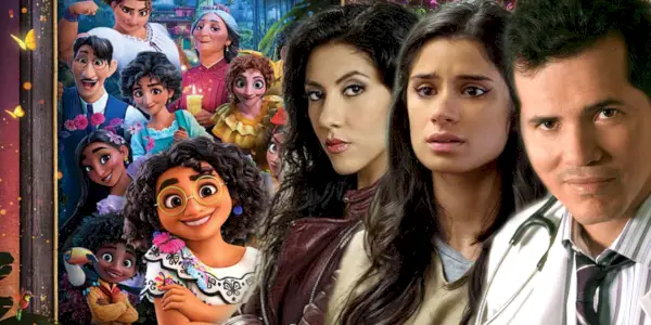 Stephanie Beatriz, Diane Guerrero i John Leguizamo w Encanto