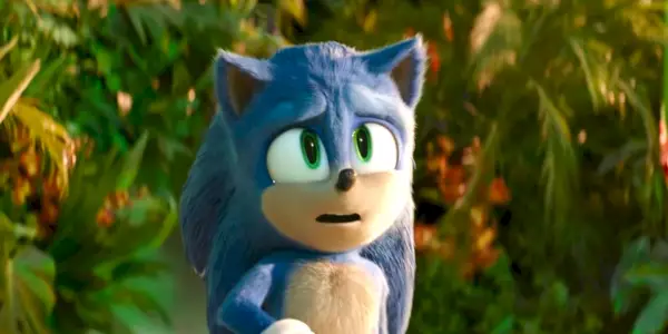 סוניק נראה המום ב-Sonic the Hedgehog 2
