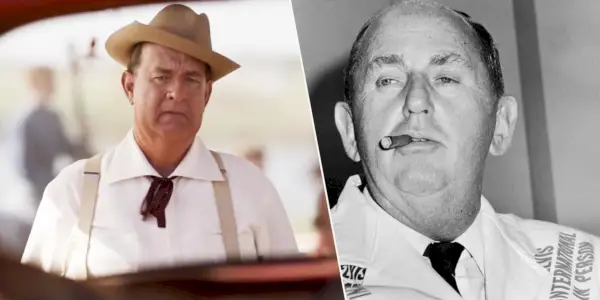 Tom Hanks als Colonel Tom Parker in Elvis.