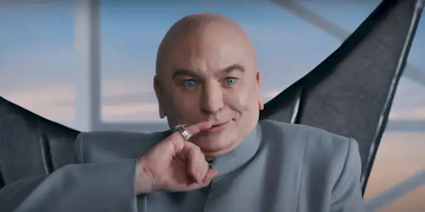 Dr. Evil i General Motors Austin Powers Super Bowl-annonce i 2022