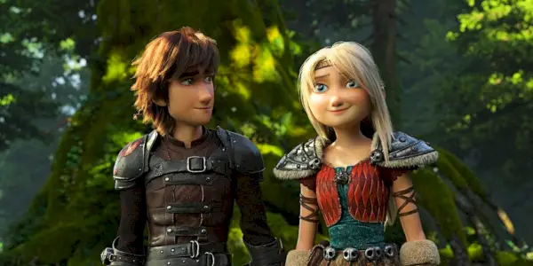 Singhiozzo guardando Astrid in Dragon Trainer