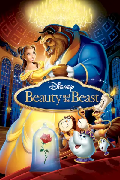 Skjønnheten og udyret Disney-filmplakat fra 1991