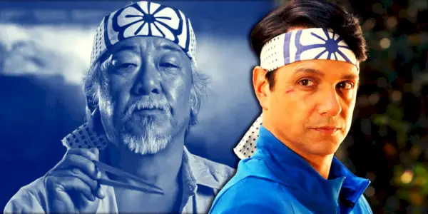 Pán Miyagi a Daniel LaRusso v Karate Kid a Cobra KAi