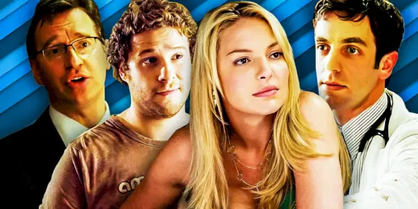 Seth-Rogen,-Katherine-Heigl,-Paul-Feig-og-BJ-Novak-fra-Knocked-Up--