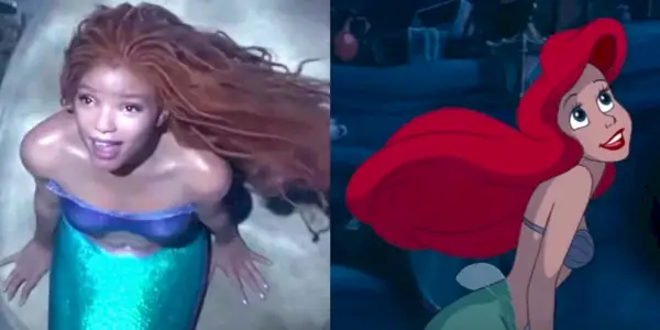 Halle Bailey vs Ariel i rollebesetningen The Little Mermaid