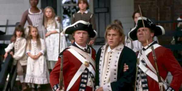 Heath Ledger wird in „The Patriot“ von britischen Soldaten festgehalten