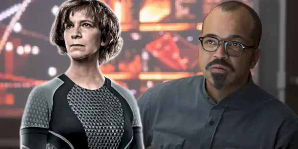 Smíšený obrázek představuje Wiress a Beetee v Hunger Games Catching Fire.