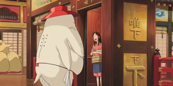 לין מברך את רוח הצנון ב-Spirited Away