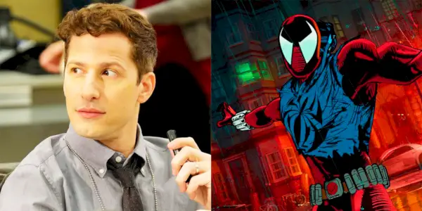 Andy Samberg como Ben Reilly en A través del Spider-Verse