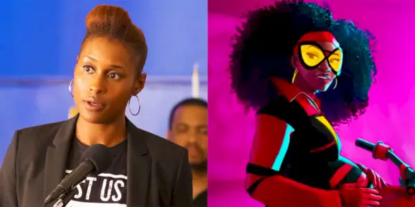issa rae como la mujer araña en el otro lado del universo araña