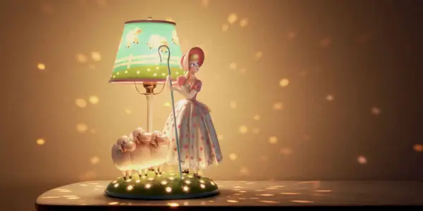 Bo Peep na lampe so svojimi ovečkami.