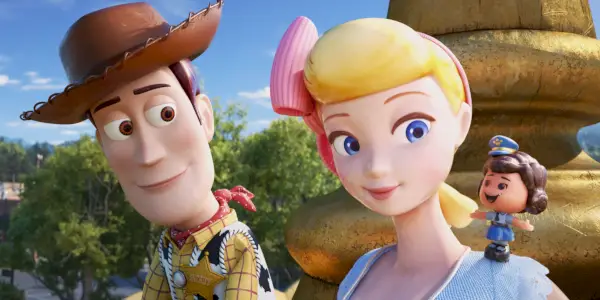 Woody a Bo Peep v Toy Story 4
