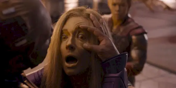 Guardians of the Galaxy Vol.에서 아이샤 역을 맡은 엘리자베스 데비키(Elizabeth Debicki). 삼