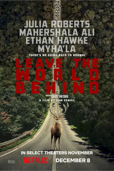 Leave the World Behind (2023) - Plakat - Deer In Middle Of The Road