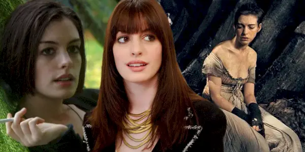 Złożony obraz Anne Hathaway w różnych rolach