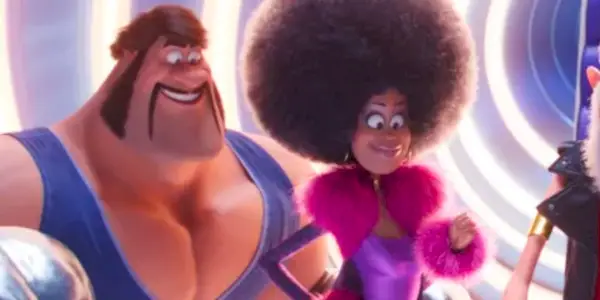 højborg og Belle Bottom i Minions The Rise of Gru
