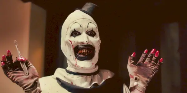 David Howard Thornton som Art the Clown in Terrifier.