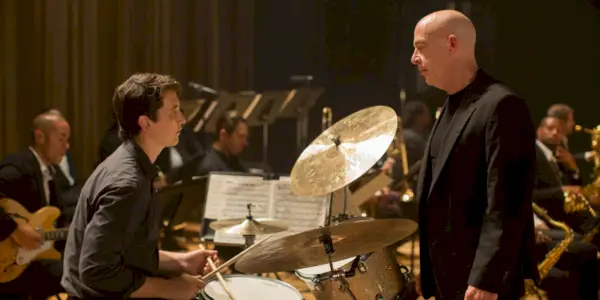 『Whiplash』のリハーサル中のアンドリューとフレッチャー