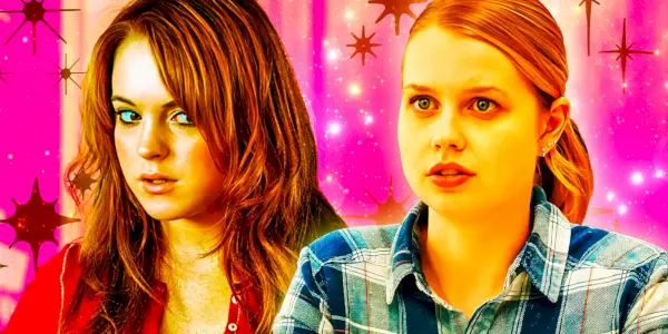 Lindsey Lohan como Cady Heron en Mean Girls 2004 y Angourie Rice como Cady Heron en Mean Girls 2024