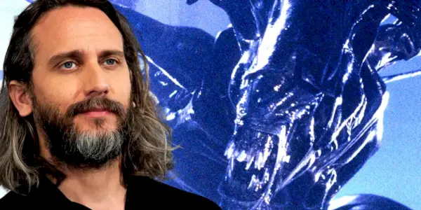 Fede Alvarez, director de Alien Romulus, superpuesta a una imagen de la Reina Xenomorfa