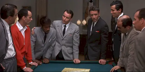 La tripulación de la película original Oceans 11 en 1960.