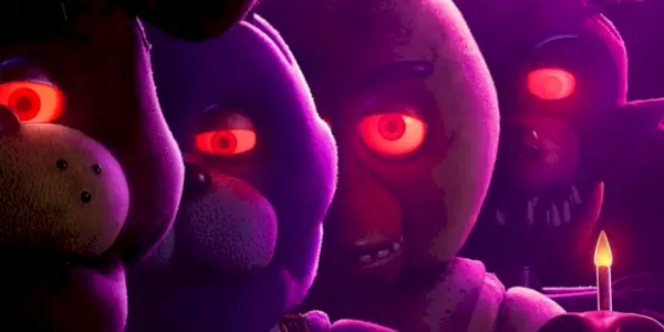 Animatronikken med glødende øjne i de fem nætter hos Freddy
