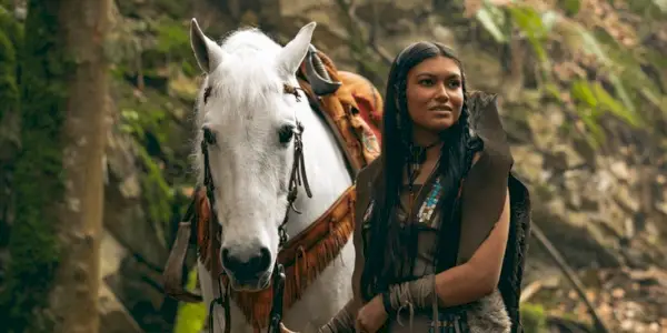Tiger Lily s koňom vo filme Peter Pan a Wendy